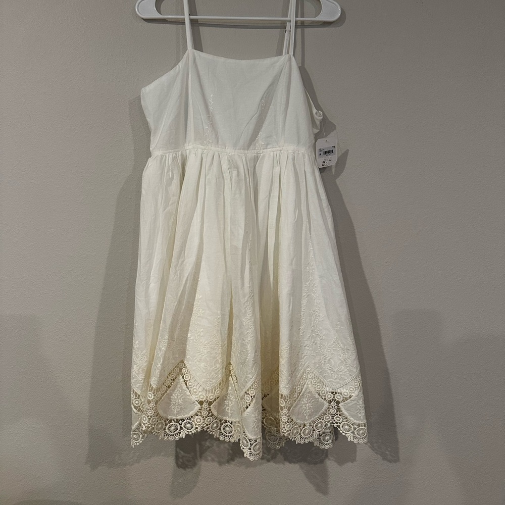 NWT Alter’d State spaghetti strap baby doll Y2K style dress in ivory extra large